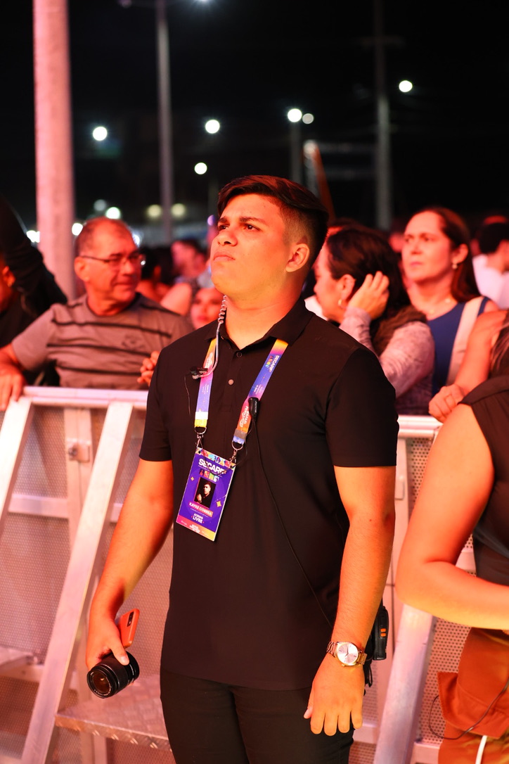 Kayke Corrêa em cobertura de evento